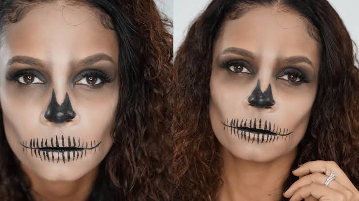 Easy Skull Makeup